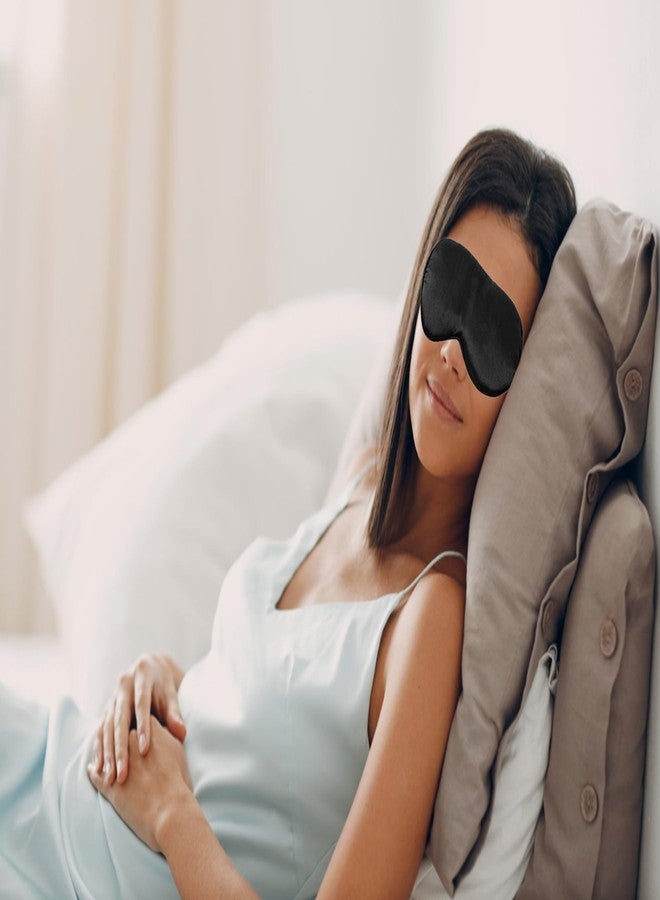 LMGERBUD Black Eye Mask for Sleeping,Soft and Comfortable Fabric, Eye Shade Cover for Night,Travel Nap - Image 5